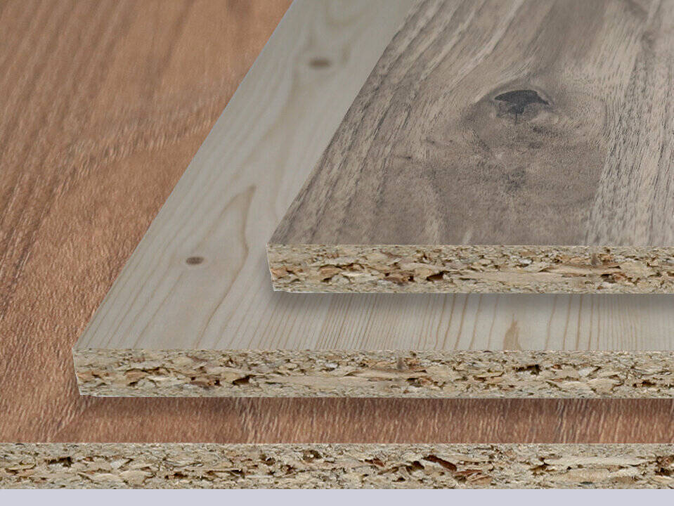 Spanplatten beschichtet Holzdekore Kirsche | Nadelholz | Nuss | Ulme