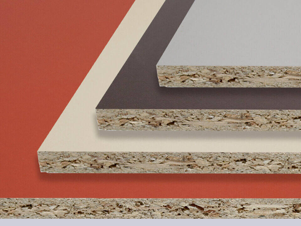 Spanplatten beschichtet Unidekore beige | braun