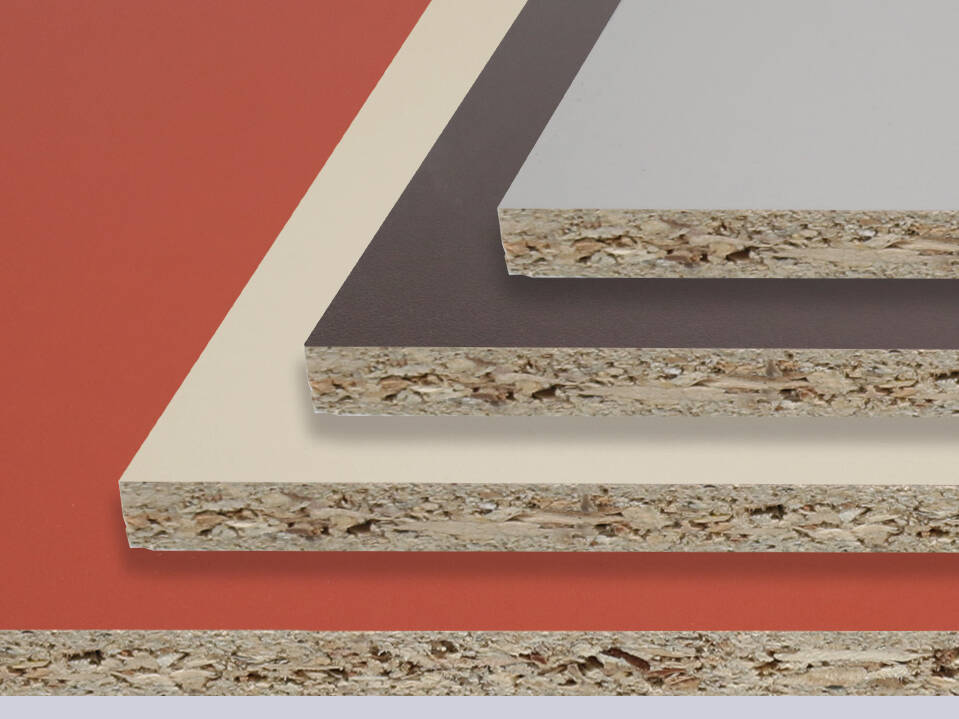 Spanplatten beschichtet Unidekore beige | braun