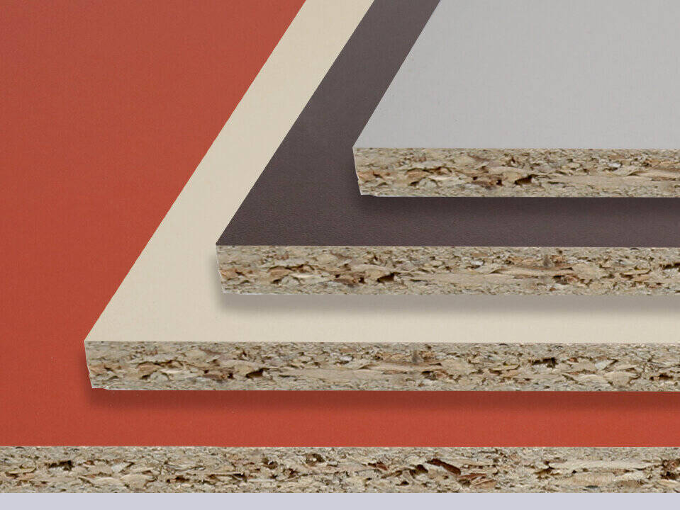 Spanplatten beschichtet Unidekore beige | braun