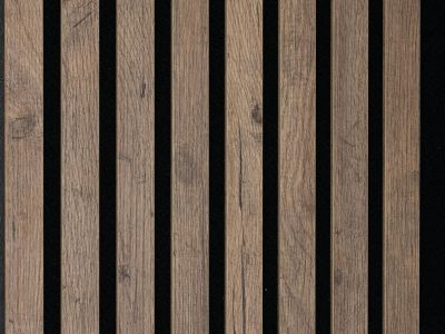 Designpaneele Altholzeiche, MDF Dekorfolie, schwarzes Vlies