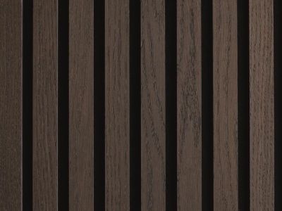 Designpaneele Harmony, Esche schwarz, naturgeölt, farblos, MDF furniert, schwarzes Vlies