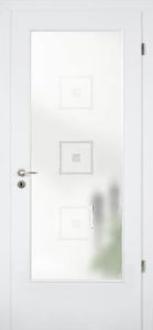 Lichtausschnittglas, ALANA Motiv klar - Fläche matt, Grünglas BASIC GREEN