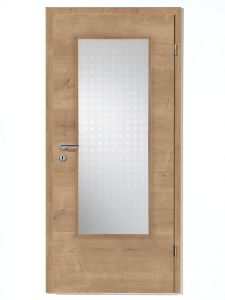 Zimmertüren CPL, Ast-Eiche vital Cascade, Designkante R2, Lichtausschnitt, BB