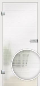 Glastüren, AVIA QUER, Weißglas CLASSIC WHITE, ESG