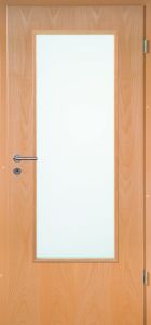 Echtholztüren, Buche furniert, Rundprofil, Lichtausschnitt, BB