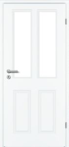 Stiltüren, CLASSIC CK4, Weißlack Exklusiv, RAL9016, kleine Rundkante KR (ca.2mm), Lichtausschnitt 2, BB