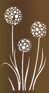 Sichtschutzzaun Cortenstahl Allium