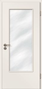 CPL Türen, Grauweiß, Lichtausschnitt, Rundprofil 2-seitig (längs)
