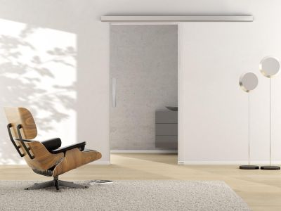 Glasschiebetüren, CLARITY 510, Weißglas PURE WHITE