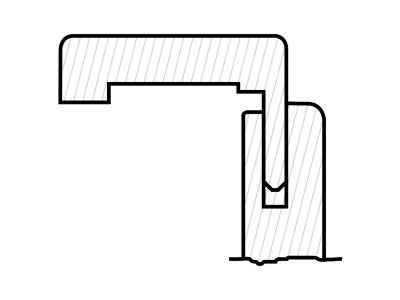 Türzargen CPL, Karo white, Rundprofil klein 2 mm