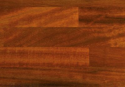 Leimholz Iroko, keilgezinkte Lamellen