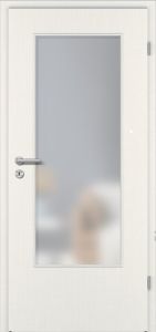 CPL Türen, Karo white, Lichtausschnitt, Rundprofil Premium