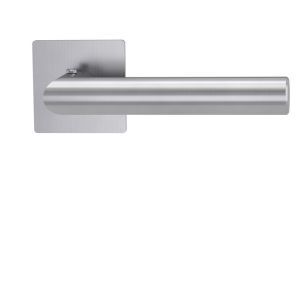 Rosettengarnitur, LUCIA PIATTA S QUATTRO smart2lock 2.0, Edelstahl matt, Flachrosette