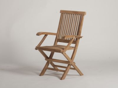 Gartenstuhl, Plantagenteak, unbehandelt