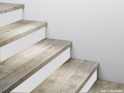 Treppenkanten aus Original-Dielen Modell B - zweimal abgewinkelt