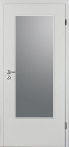 Zimmertüren CPL, nebelgrau, Designkante R2, Lichtausschnitt, BB