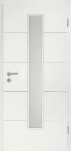 Designtüren, NOVUM 10, Weißlack - Lackierung, Designkante R2, Lichtausschnitt schmal, BB