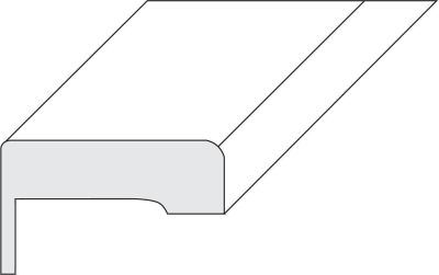 Designzargen, C, Weißlack, rund, Kantenradius 5 mm