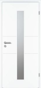 Designtüren, ROYAL RY-433, Weißlack Exklusiv, RAL9016, kleine Rundkante KR (ca.2mm), Lichtausschnitt 2, BB