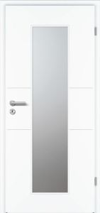 Designtüren, ROYAL RY-433, Weißlack Exklusiv, RAL9016, kleine Rundkante KR (ca.2mm), Lichtausschnitt 3, BB