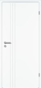 Designtüren, ROYAL RY-443-S, Weißlack Exklusiv, RAL9016, kleine Rundkante KR (ca.2mm), Röhrenspankern, BB