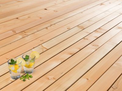 Terrassendiele Steirische Lärche Unoprofil Rift/Halbrift