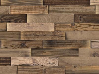 3-Schicht-Verbundplatten Altholzdesign Split S-00 - Digitaldruck, gemischt, 1seit. bedruckt - Rückseite Fichte