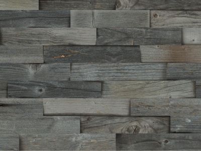 3-Schicht-Verbundplatten Altholzdesign Split Silbermine S-05 - Digitaldruck, dunkelbraun, gehackt, 1seit. bedruckt - Rückseite Fichte