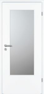 Zimmertüren, Weißlack Exklusiv, RAL9016 - Lackierung, kleine Rundkante KR (ca.2mm), Lichtausschnitt, BB