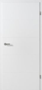 Designtüren, NOVUM 10, Weißlack - Lackierung, Designkante R2, Röhrenspankern, BB