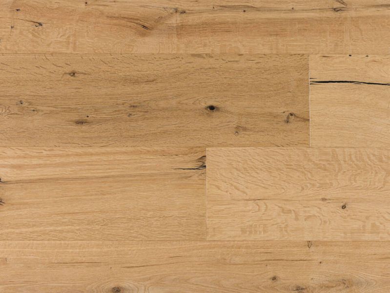 Eiche Rohholz Landhausdielen Parkett, Klick (push-down), 4-seitig gefast, rustikal