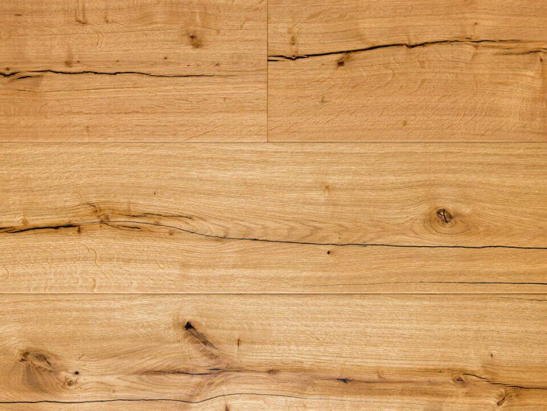 Eiche Danillo XL Landhausdielen Parkett, Klick (push-down), 4-seitig gefast, rustikal