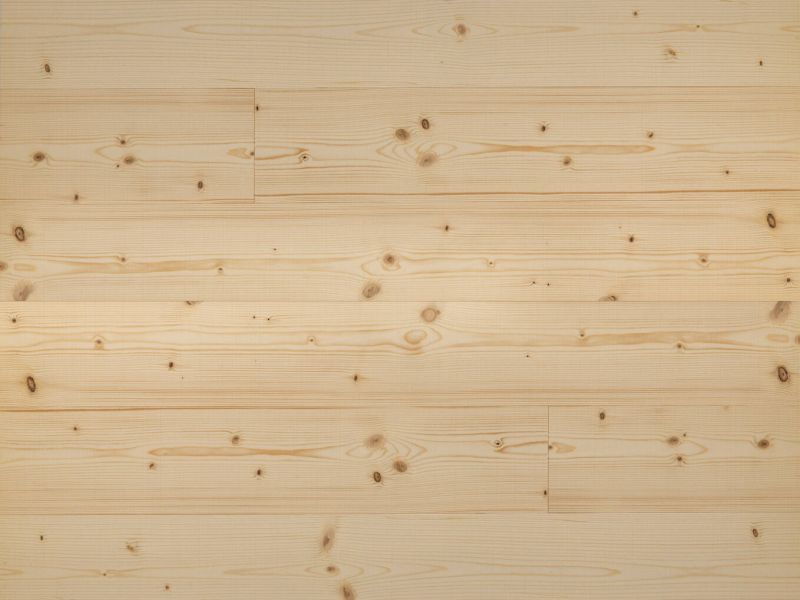 Massivdiele Nord. Fichte Rohholzoptik, Nut und Feder, 4-seitig gefast, rustikal