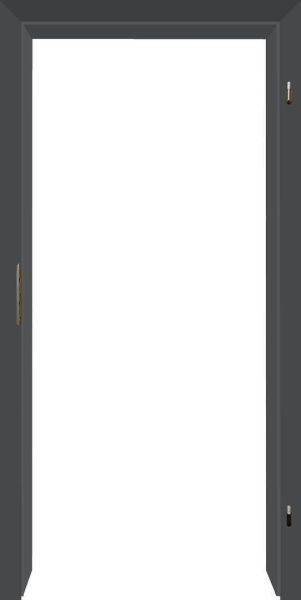 Anti-Fingerprint Zarge G-TEC, anthrazitgrau matt ähnl. RAL 7016, Rundkante KR