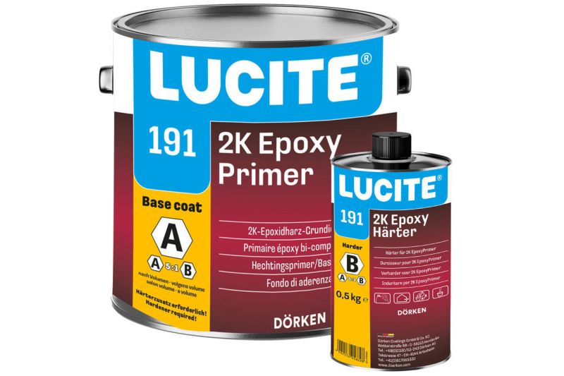 Delta Lucite 191 Expoxi 2K-Haftgrund Für Holz und Metalle, 2K, Lösemittelb, Isolierend, Haftvermittler, Korrosionschiutz