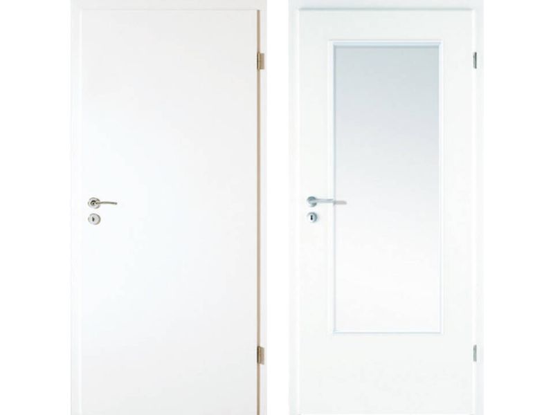 Zimmertüre, Brillantweiß WL 16 ähnl. RAL 9016, Rundprofil