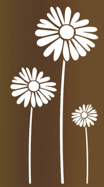 Sichtschutzzaun Cortenstahl Blumen