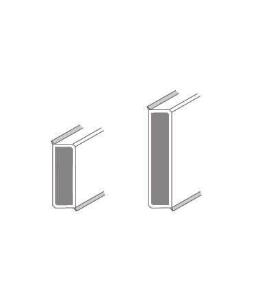 Sockelleiste CUBE COMPACT, feuchteresistent, folienummantelt