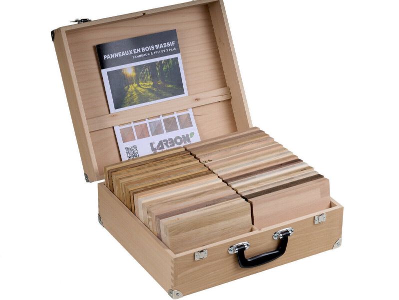 Leimholzplatten Musterkoffer
