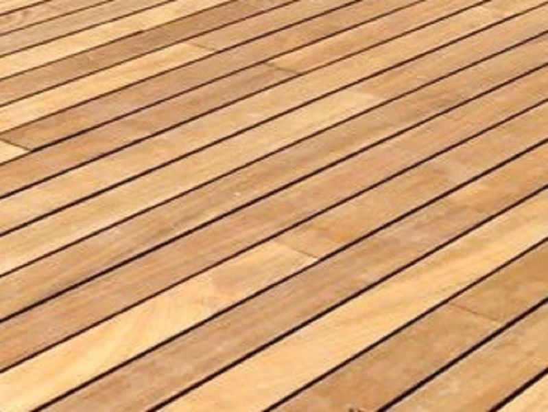 Terrassendielen Thermo Iroko, THERMOWOOD® glatt bombiert,Grad® Fräsung