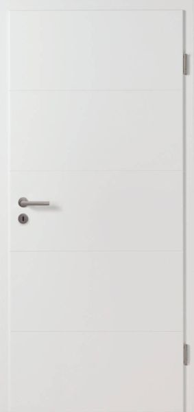 Designtüre KONTUR 10, Weißlack ähnl. RAL 9016, Designkante R2