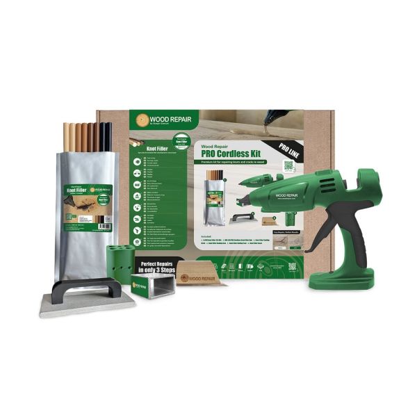 Wood Rapair Astfüller SET Reparaturpistole WR 540 für Akku-Betrieb