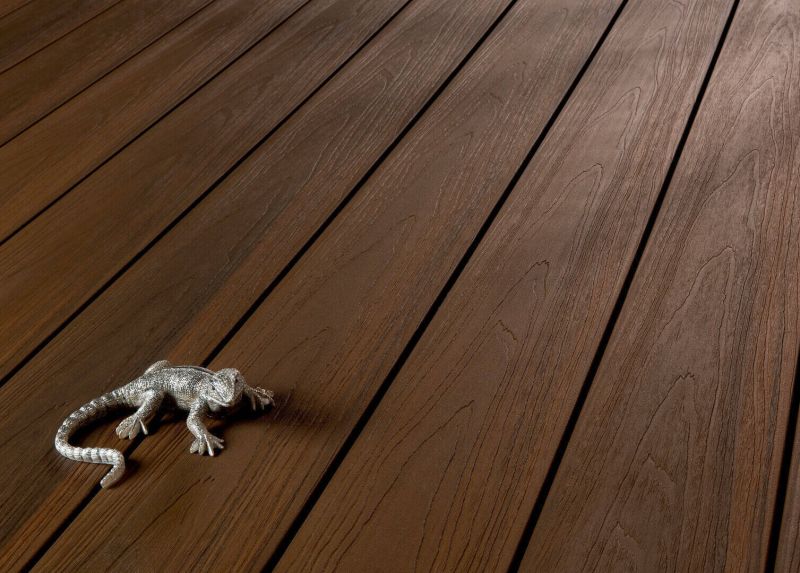 Terradura Protectcolor , 2-seitig Holzstruktur mit unterschiedl. starker Prägung, Edelholz