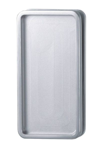 Griffmuschel-Paar R8 SQUARE, Edelstahloptik