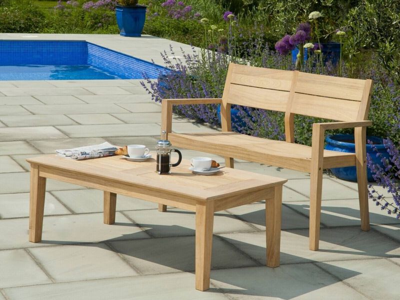 Gartentisch & Gartenbank Brighton, Amburana Caerensis, unbehandelt