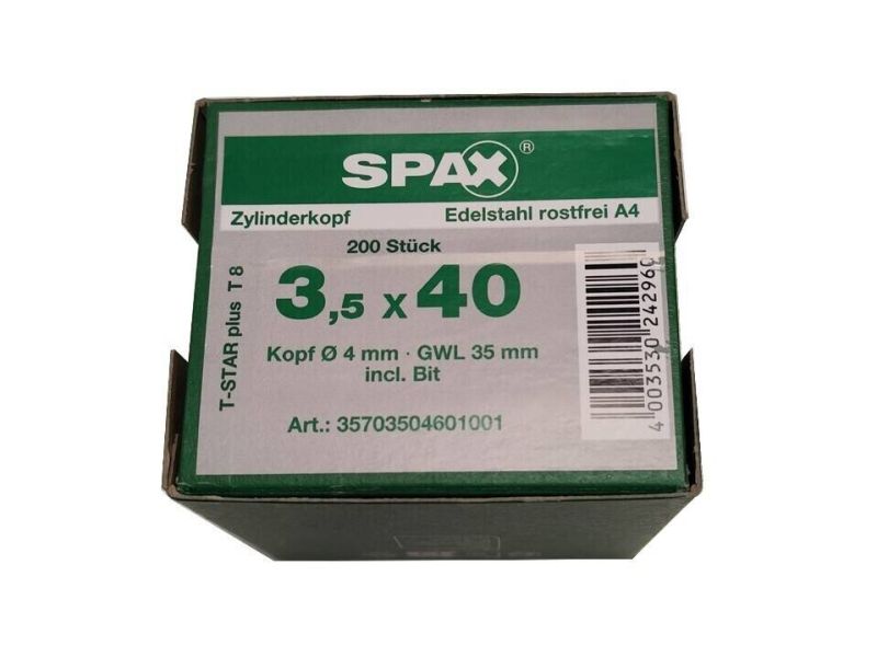 Holzschrauben SPAX 3,5 x 40 mm