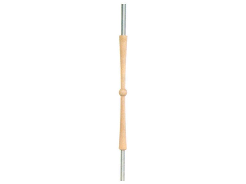 Treppenstakete Holz-Edelstahl Nr. 56, lackiert