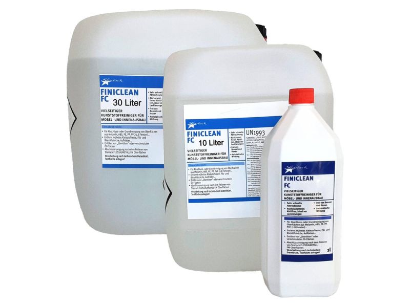 Finiclean FC, Kunststoffreiniger für Melamin, ABS