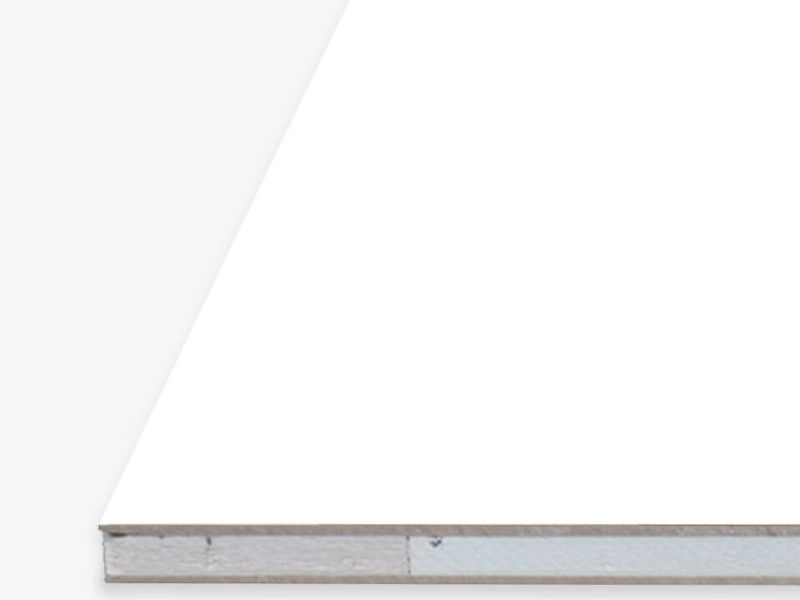 Tischlerplatten weiß perl W 980, Stab, Deck: weiß perl